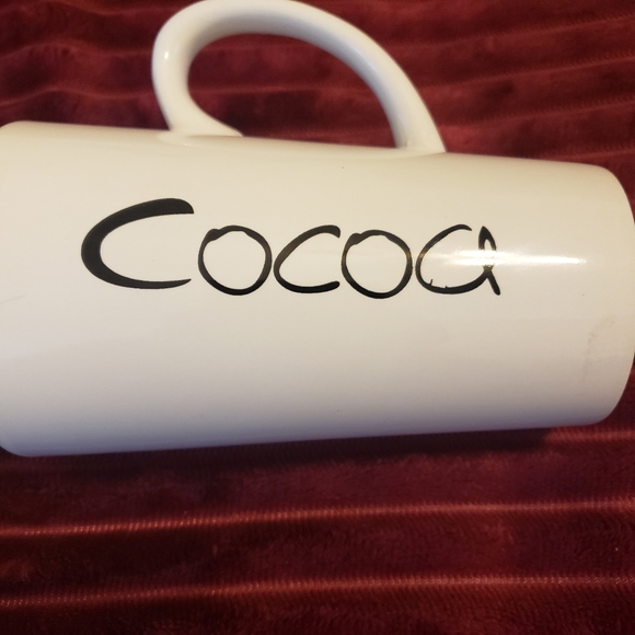 Shonfeld's Large Tall Ceramic Cocoa Mug Cup 14 oz White and Black - Picture 2 of 5